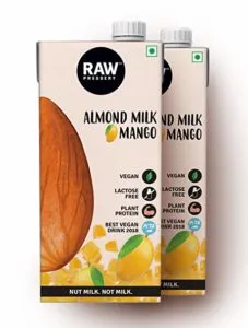 Raw Pressery Almond Milk Mango Tetra Pack Rs 200 amazon dealnloot