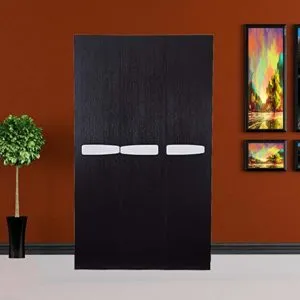 Royaloak Barcelona 2 Door Wardrobe Black and Rs 6599 amazon dealnloot