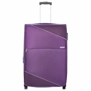 Safari Polyester 64 cms Purple Softsided Check Rs 2204 amazon dealnloot