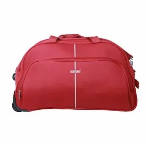 Safari Pulse Polyester 55cm Red Duffel with Rs 999 amazon dealnloot