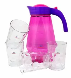 Sarthak Uphaar Plastic Jug with 4 Glass Rs 199 amazon dealnloot