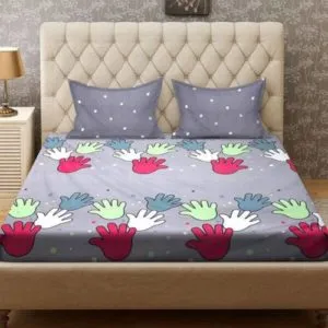Signature 140 TC Microfiber Double Printed Bedsheet Rs 189 flipkart dealnloot