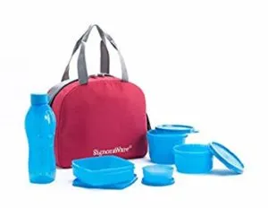 Signoraware Sling Plastic Lunch Box with Red Rs 499 amazon dealnloot