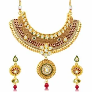 Sukkhi Copper Jewellery Sets for Women Golden Rs 399 amazon dealnloot