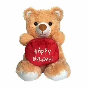 Ultra Happy Birthday Pouch Holding Teddy Red Rs 170 amazon dealnloot