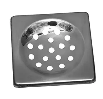 Visko VD-007B Stainless Steel Square Drain Strainer (Silver)