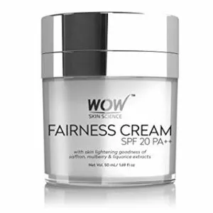 WOW Fairness SPF 20 PA No Parabens Rs 299 amazon dealnloot