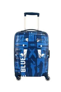 American Tourister Play4blue Polycarbonate 55 cms Blue Rs 2795 amazon dealnloot