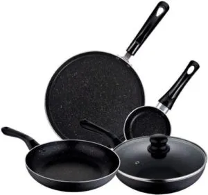 Bergner Mars Induction Bottom Cookware Set Aluminium Rs 799 flipkart dealnloot