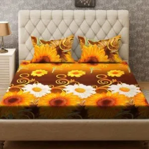 Bombay Dyeing 136 TC Polyester Double Floral Rs 299 flipkart dealnloot