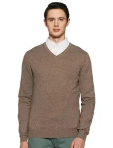 Celio Men s Sweater 3596654406512_Light Brown_L Rs 699 amazon dealnloot