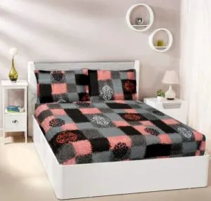 Cortina 104 TC Cotton Double Printed Bedsheet Rs 199 flipkart dealnloot