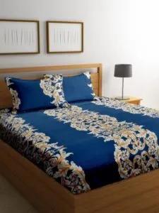 Cortina 144 TC Polyester Double Paisley Bedsheet Rs 199 flipkart dealnloot