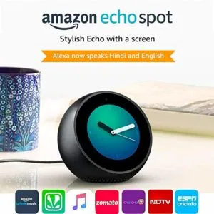 Echo Spot Smart Alarm Clock with Alexa Rs 6499 amazon dealnloot