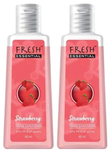 Essential Hand Sanitizer - Strawberry, 50 ml (Pack of 2)