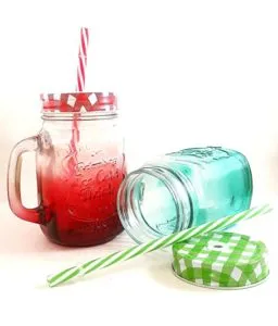 Favola Shaded Multicolor Mason Jar for Drinks Rs 205 amazon dealnloot