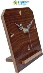 Flipkart SmartBuy Analog Brown Clock Rs 129 flipkart dealnloot