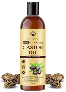 Grandeur 100 Pure Cold Pressed Castor Oil Rs 161 amazon dealnloot