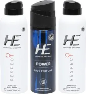 HE Combo pack Perfume Body Spray For Rs 227 flipkart dealnloot