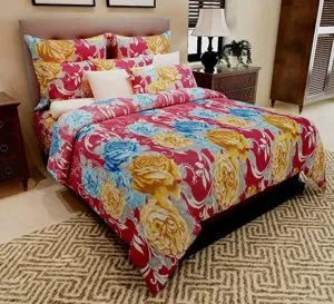 Home Candy 100 Cotton Dazzling Floral Double Rs 299 amazon dealnloot