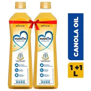 Hudson Canola Oil 1L Pack of 2 Rs 330 amazon dealnloot