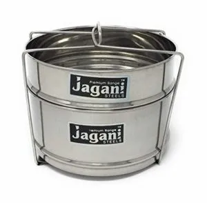 Jagani Steels 304 Stainless Steel Stackable Cooker Rs 99 amazon dealnloot