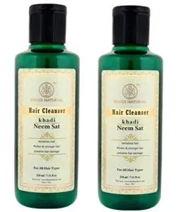 Khadi Natural Herbal Neem Sat Hair Cleanser Rs 135 amazon dealnloot
