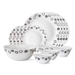 Larah by Borosil Universe Opalware Dinner Set Rs 869 amazon dealnloot