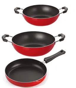 Nirlon Non Stick Frying Pan and Kadai Rs 677 amazon dealnloot