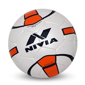 Nivia Simbolo Football Size 5 White Orange Rs 129 amazon dealnloot