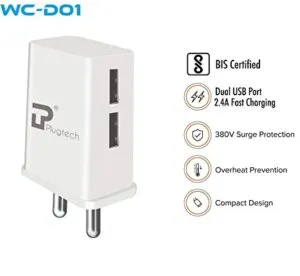 Plugtech WC D01 2 4 Dual Port Rs 158 amazon dealnloot