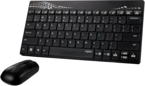 Rapoo 8000 Wireless Keyboard mouse combo Black Rs 873 flipkart dealnloot