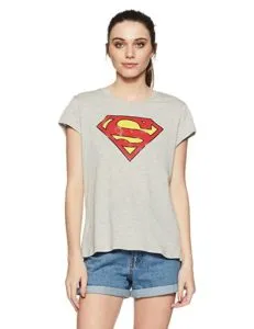 SUPERGIRL Women s Regular Fit T Shirt Rs 159 amazon dealnloot