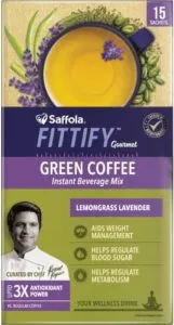 Saffola Fittify Gourmet Lemongrass Lavender Instant Coffee Rs 78 flipkart dealnloot