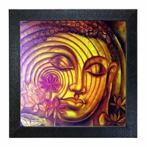 Sehaz Artworks Buddha Wall Photo Painting Carbon Rs 100 amazon dealnloot