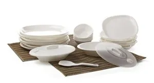 Signoraware Square Dinner Set 23 Pieces White Rs 820 amazon dealnloot