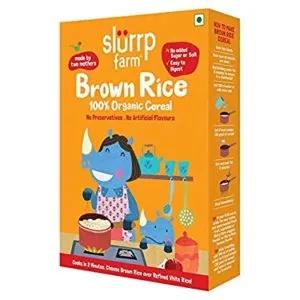 Slurrp Farm Organic Cereal Brown Rice Instant Rs 180 amazon dealnloot