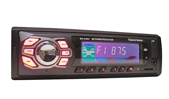 Sound Boss SB-23 Car FM USB Player with Multi Colour Display Fixed Pan