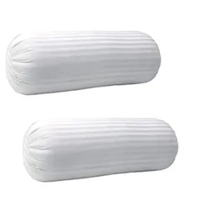 kanha Microfiber Satin Striped 2 Bolster 10x25inch Rs 349 amazon dealnloot