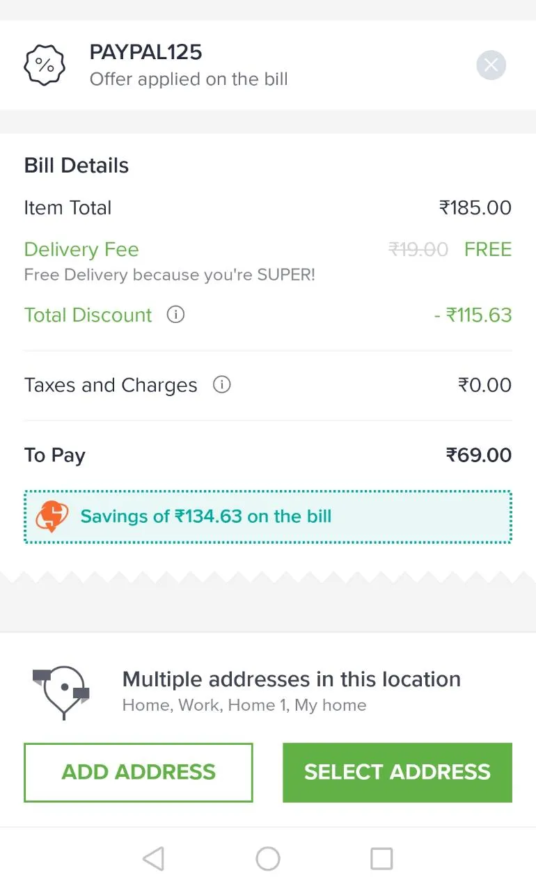 paypal125 code