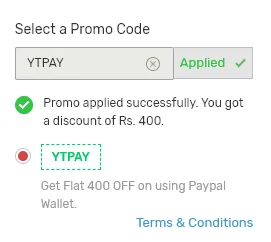 ytpay code