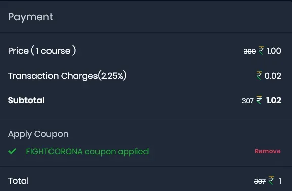 FIGHTCORONA code