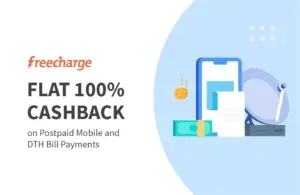 Get flat Rs. 20 Freecharge cashback on postpaid bill payment and DTH recharges on minimum transaction of Rs 20