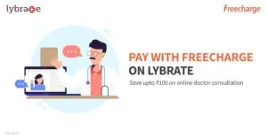Rs 50 cashback on minimum transaction value of Rs 200 on Lybrate