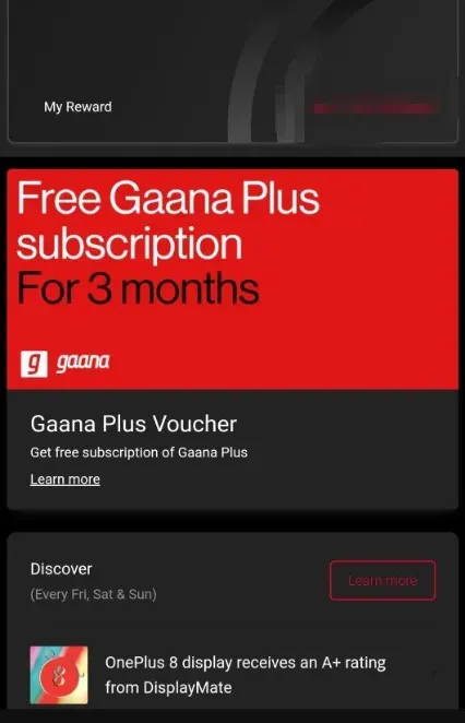 oneplus gaana plus banner