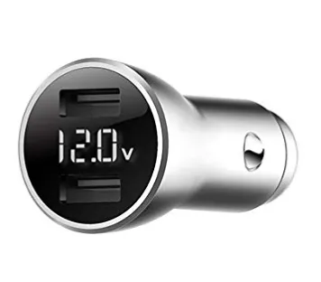 Bull Metal Dual USB Car Charger with Display