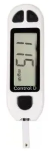 Control D Diabetes Sugar Testing Machine with 5 Strips Glucometer  (White)
