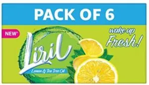 Liril Lemon & Tea Tree Oil 125 g (Pack of 6)