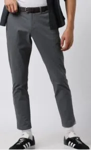 NETPLAY Flat-Front Chinos with Detachable Belt