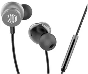 Nu Republic Jaxx 10 Wired Earphone with 10mm Drivers, Deep Bass and Mic - Grey